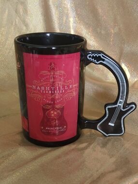 Nashville TN Guitar Handle Mug 16 oz NEW